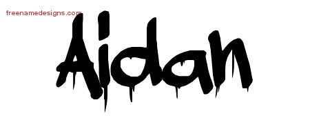 Graffiti Name Tattoo Designs Aidan Free