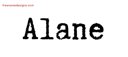 Typewriter Name Tattoo Designs Alane Free Download