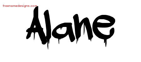 Graffiti Name Tattoo Designs Alane Free Lettering