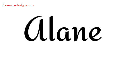 Calligraphic Stylish Name Tattoo Designs Alane Download Free