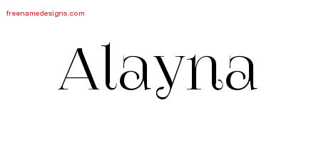 Vintage Name Tattoo Designs Alayna Free Download