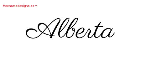 Classic Name Tattoo Designs Alberta Graphic Download