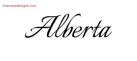 Calligraphic Name Tattoo Designs Alberta Download Free