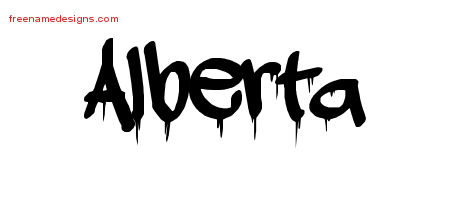 Graffiti Name Tattoo Designs Alberta Free Lettering