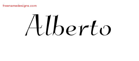 Elegant Name Tattoo Designs Alberto Download Free