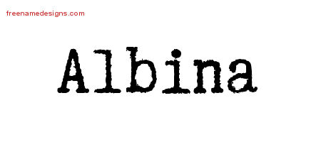 Typewriter Name Tattoo Designs Albina Free Download
