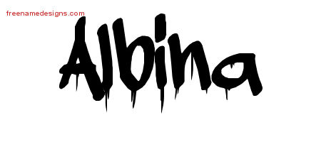 Graffiti Name Tattoo Designs Albina Free Lettering