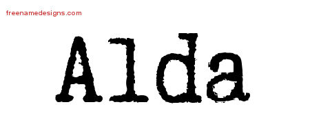 Typewriter Name Tattoo Designs Alda Free Download
