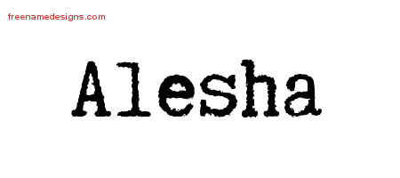 Typewriter Name Tattoo Designs Alesha Free Download