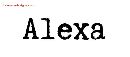 Typewriter Name Tattoo Designs Alexa Free Download