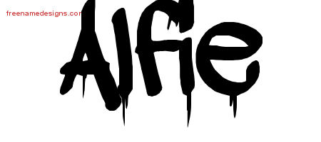 Graffiti Name Tattoo Designs Alfie Free