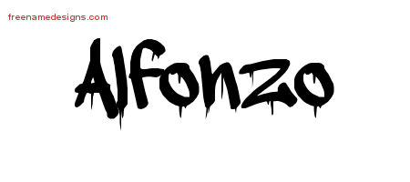 Graffiti Name Tattoo Designs Alfonzo Free