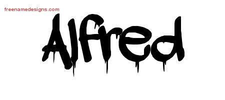 Graffiti Name Tattoo Designs Alfred Free