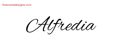 Cursive Name Tattoo Designs Alfredia Download Free