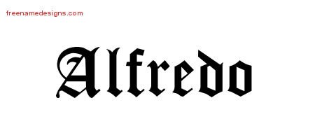 Blackletter Name Tattoo Designs Alfredo Printable Blackletter Name Tattoo Designs Alfredo Printable