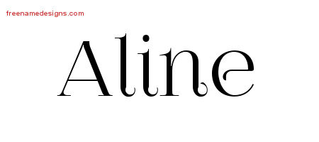 Vintage Name Tattoo Designs Aline Free Download