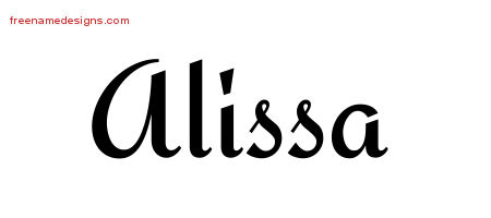 alissa Archives - Free Name Designs