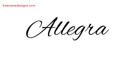Cursive Name Tattoo Designs Allegra Download Free