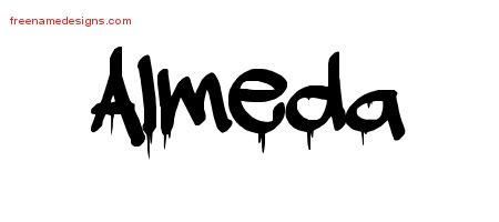 Graffiti Name Tattoo Designs Almeda Free Lettering