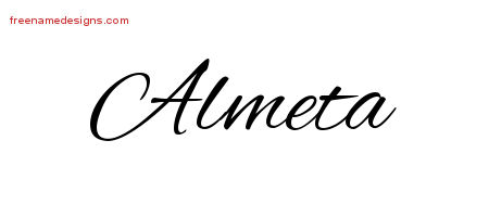 Cursive Name Tattoo Designs Almeta Download Free