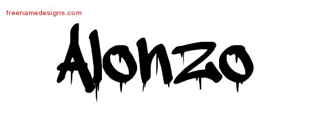 Graffiti Name Tattoo Designs Alonzo Free