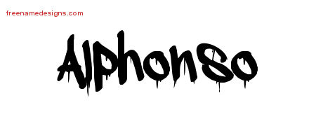 Graffiti Name Tattoo Designs Alphonso Free