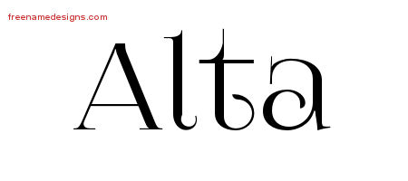Vintage Name Tattoo Designs Alta Free Download