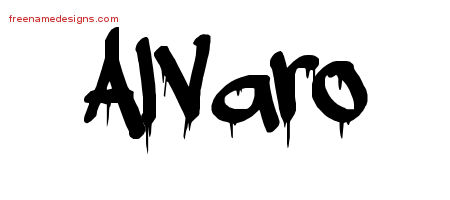 Graffiti Name Tattoo Designs Alvaro Free