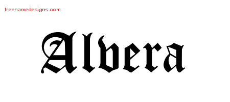 Blackletter Name Tattoo Designs Alvera Graphic Download