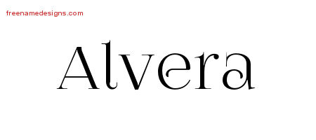 Vintage Name Tattoo Designs Alvera Free Download