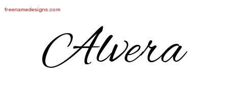 Cursive Name Tattoo Designs Alvera Download Free