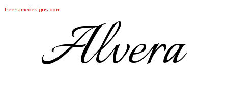 Calligraphic Name Tattoo Designs Alvera Download Free