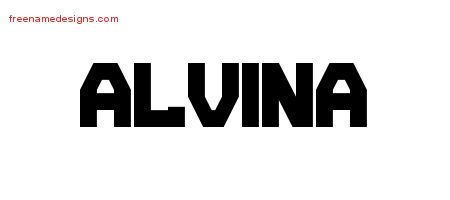 Titling Name Tattoo Designs Alvina Free Printout
