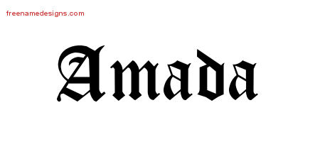 Blackletter Name Tattoo Designs Amada Graphic Download
