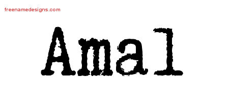 Typewriter Name Tattoo Designs Amal Free Download