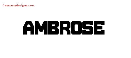 Titling Name Tattoo Designs Ambrose Free Download