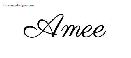 Classic Name Tattoo Designs Amee Graphic Download