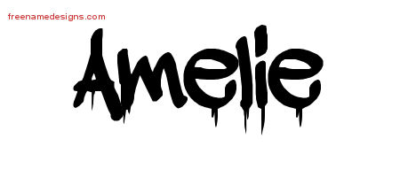Graffiti Name Tattoo Designs Amelie Free Lettering