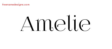 Vintage Name Tattoo Designs Amelie Free Download