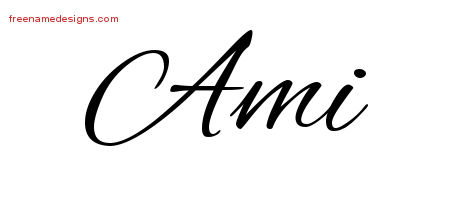 Cursive Name Tattoo Designs Ami Download Free