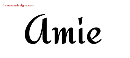 Calligraphic Stylish Name Tattoo Designs Amie Download Free