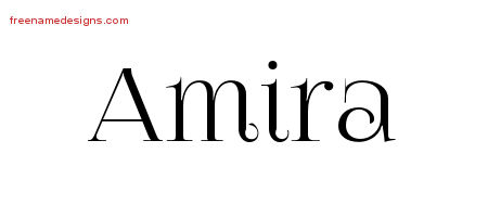 Vintage Name Tattoo Designs Amira Free Download