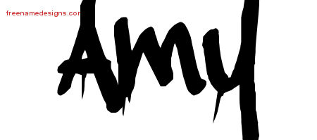 Graffiti Name Tattoo Designs Amy Free Lettering
