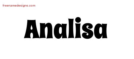 Groovy Name Tattoo Designs Analisa Free Lettering