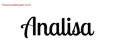Handwritten Name Tattoo Designs Analisa Free Download