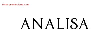 Regal Victorian Name Tattoo Designs Analisa Graphic Download