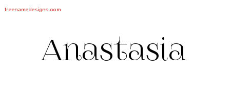 Vintage Name Tattoo Designs Anastasia Free Download