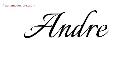 Calligraphic Name Tattoo Designs Andre Download Free