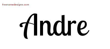 Handwritten Name Tattoo Designs Andre Free Printout