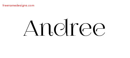 Vintage Name Tattoo Designs Andree Free Download